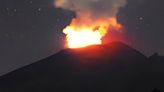 Volcán Popocatépetl registra intensa actividad durante la madrugada