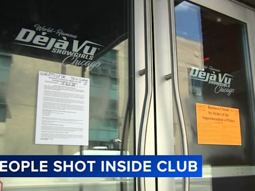 Chicago police shut down Deja Vu Showgirls nightclub in South Loop after overnight shooting