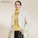 JESSICA RED - 百搭保暖羊毛寬鬆高領粗針織毛衣824551（黃）