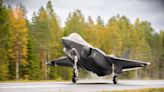 Lockheed Martin F-35A fighter jets land on motorway