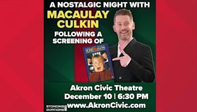 Macaulay Culkin coming to Akron Civic Theatre for 'Home Alone' screening, Q&A