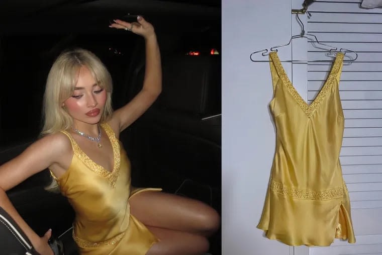 Sabrina Carpenter’s birthday dress from Depop sparks conversation on ethics (and prices) of reselling