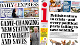 Newspaper review: 'British nature in crisis' and 'game-changing weight loss jab'