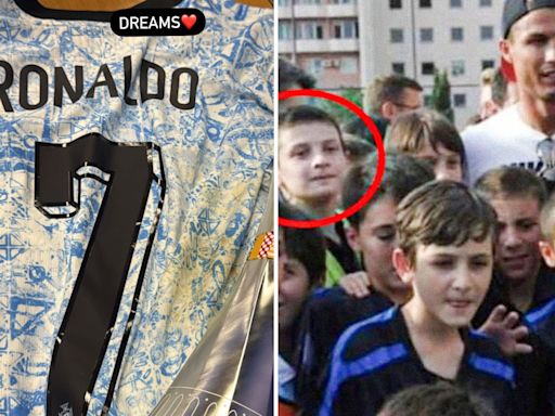 Kvaratskhelia gets Ronaldo’s shirt 11 years after legend opened his academy