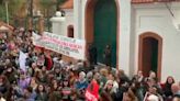 Protesta frente a la Quinta de Olivos en contra de los recortes en discapacidad