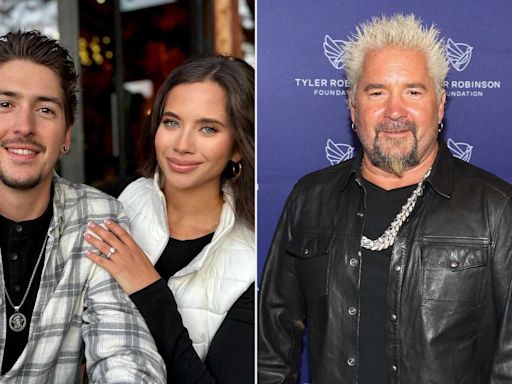 Guy Fieri Gives Touching Speech at Son Hunter's Pickleball-Themed Engagement Party: 'The World Is Yours'