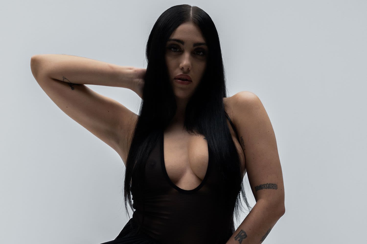 Madonna’s Daughter Lourdes Leon Models Sexy Sheer Looks (Plus a Thong Bodysuit) for David Koma: See the Pics!