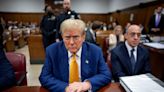 Trump stares at Alvin Bragg as DA enters courtroom