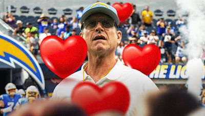 Chargers' Jim Harbaugh gives 3-word message to LA after big win vs. Raiders