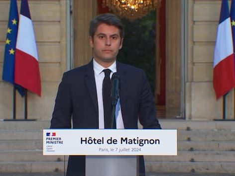 Législatives : Gabriel Attal annonce qu'il remettra sa démission "demain matin" à Emmanuel Macron