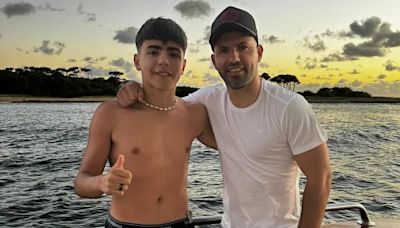 El emotivo saludo de Benjamín Agüero a su hermanita Olivia, la hija recién nacida del Kun y Sofía Calzetti