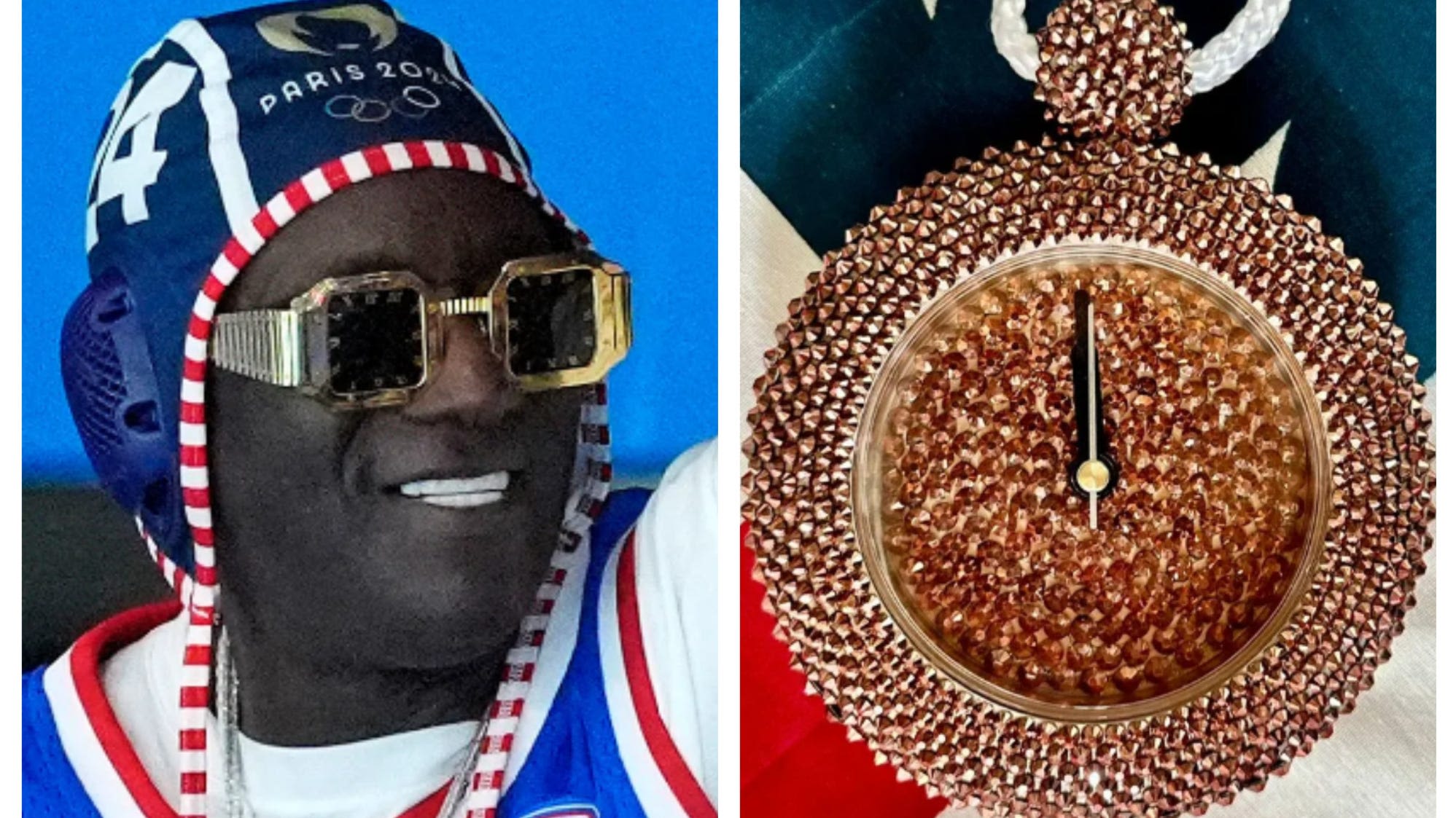 Some heroes wear clocks: Flavor Flav calls viral gesture for Jordan Chiles 'a gift of love'