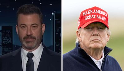 Jimmy Kimmel mocks Donald "Draft Dodger Don" Trump for his failed attempt at honoring veterans