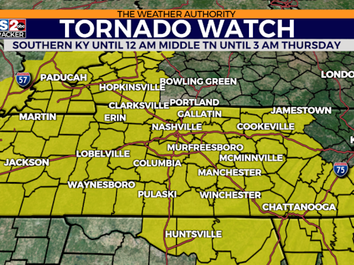 Severe storms expected across Middle TN early Thursday morning