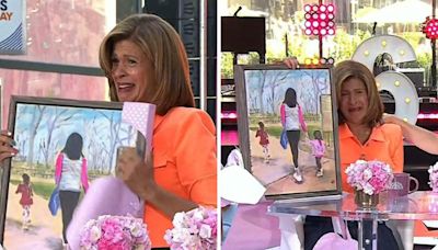 Hoda Kotb holds back tears while accepting surprise gift from Jenna Bush Hager on her 'Today' birthday celebration: "This is too much!"