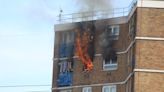 13th floor blaze in block of flats under control