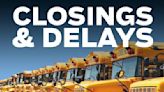 School closings and delays due to severe weather