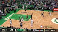 Marcus Smart with a 2-pointer vs the Golden State Warriors