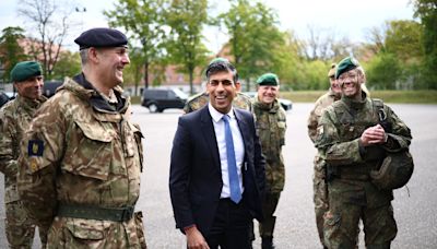 Spend more on Nato to fight Putin, Sunak tells EU leaders after his £75bn defence boost