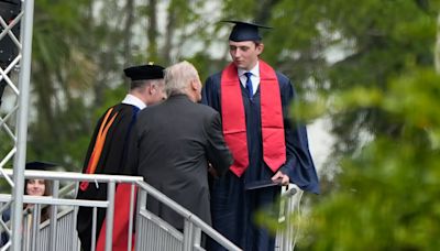 Congratulations Barron! Trump & Melania cheer for their son as he graduates from Oxbridge Academy