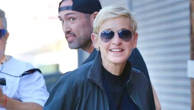 Ellen DeGeneres is all smiles as she arrives at last LA show