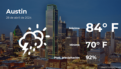 Pronóstico del tiempo en Austin para este domingo 28 de abril - La Opinión