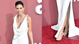 Demi Moore Shines in Satin Aquazzura Stilettos With Ethereal Loewe Gown at amfAR Cannes Gala 2024