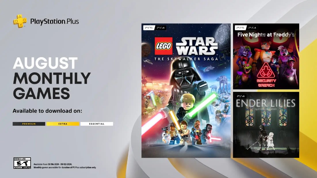 PlayStation Plus free games for August revealed: Lego Star Wars and Five Nights at Freddy's