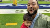 John Legend Takes Son Miles to His First NFL Games - Pics