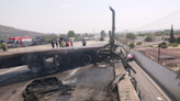 Accidente en la carretera México-Veracruz; una persona murió calcinada