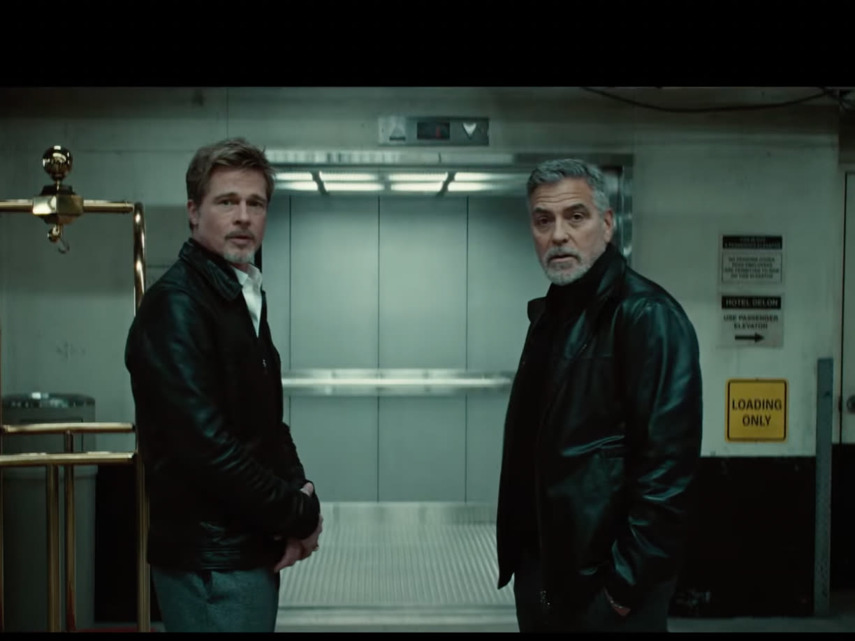 Brad Pitt, George Clooney Reunite as Dueling Fixers in ‘Wolfs’ Trailer