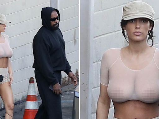 Bianca Censori Again Busts Out See-Through Top For Movie Date With Kanye West