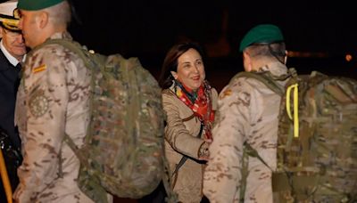 Robles recibe a los soldados del último contingente de la UE en Mali: "España y sus Fuerzas Armadas son referentes"