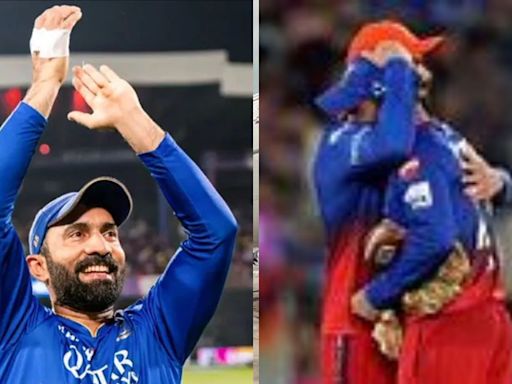 Dinesh Karthik retires from IPL, RCB players give guard of honour – Watch