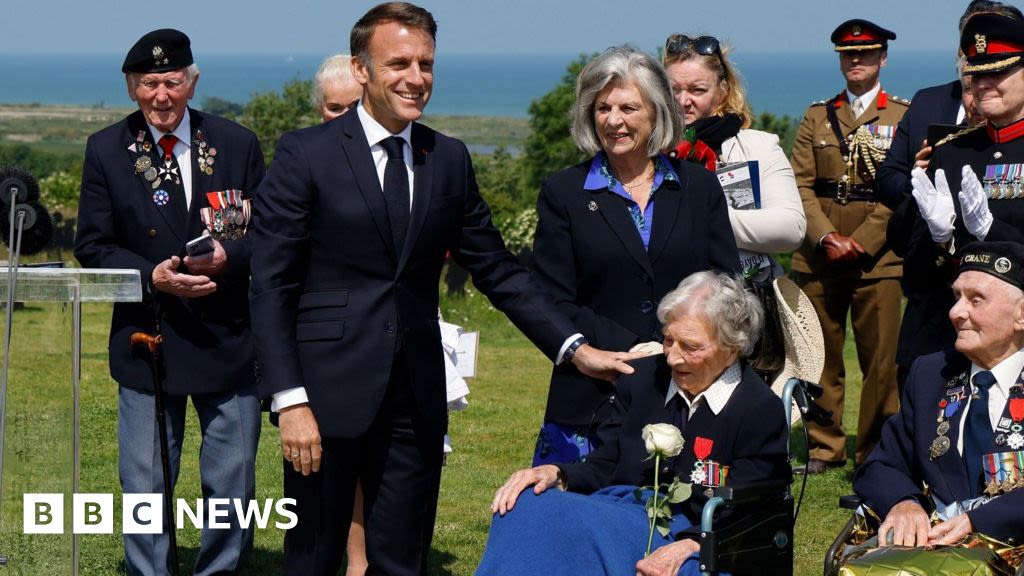Wren, 103, given Legion d'honneur by France's Emmanuel Macron