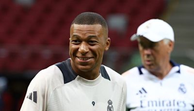 Ancelotti tight-lipped on Mbappe's role in Super Cup