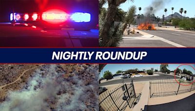 Siphon Fire latest; truck drops garbage load on roadway due to fire | Nightly Roundup