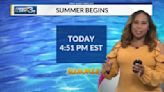 Middle 90s in the forecast as summer begins