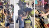 Blind 6-year-old ‘sees’ firefighter for the first time in heartwarming TikTok