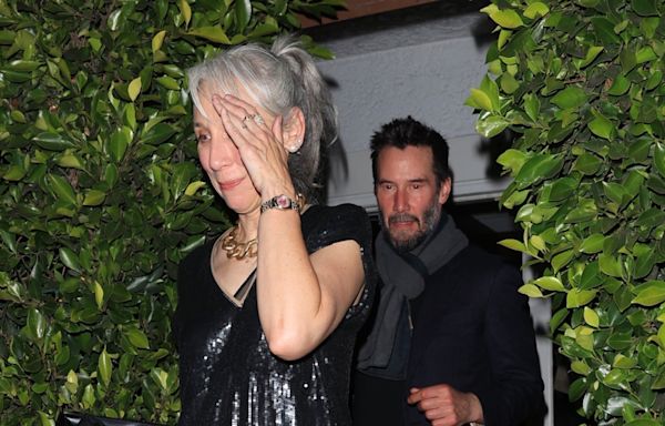 Keanu Reeves's Girlfriend Alexandra Grant Takes a Sequin LBD for a Spin During Date Night