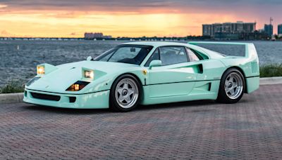 World's Only Mint Green Ferrari F40 Pays Tribute To A 250 GTO | Carscoops