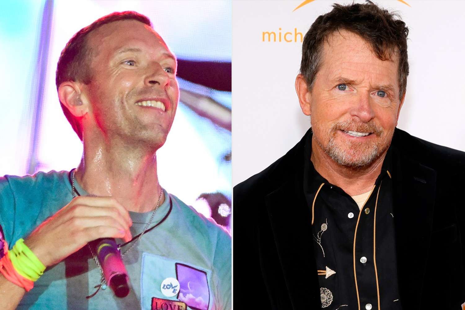 Coldplay bring Michael J. Fox on stage to play guitar in surprise appearance at Glastonbury music festival