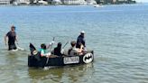 Learning on the water: St. Mary eighth-graders compete in their cardboard boats