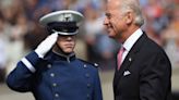 Graduating Air Force cadets prepare for visit by commander in chief