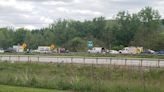 Two-vehicle crash slows traffic on Interstate 86 near Lowman