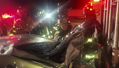 VIDEO: Haines City firefighters rescue driver trapped under semi-truck
