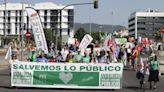 Cientos de manifestantes defienden los servicios públicos en Andalucía