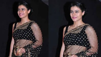 Kajol’s 2013 sheer black Sabyasachi saree look serves OOTD inspiration and redefines elegance