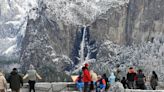 Yosemite gears up for Firefall after storm brings dusting of snow to majestic valley of park