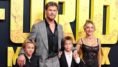 Chris Hemsworth & Elsa Pataky's Twins Make Rare Red Carpet Appearance